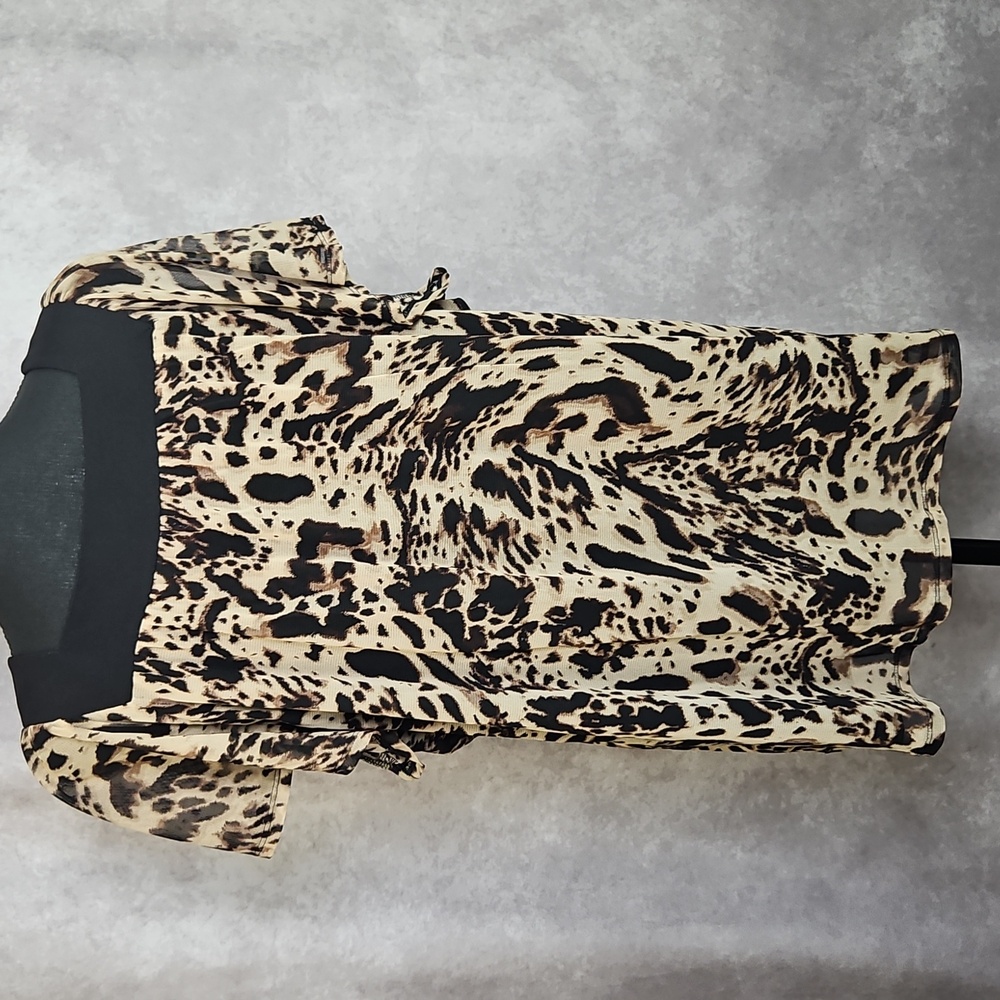Apt. 9 Plus Size Animal Print Layered Blouse Size 2X - Picture 10 of 13